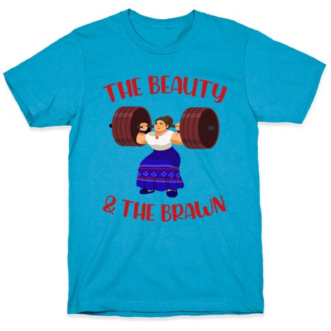 The Beauty and the Brawn Unisex Triblend Tee